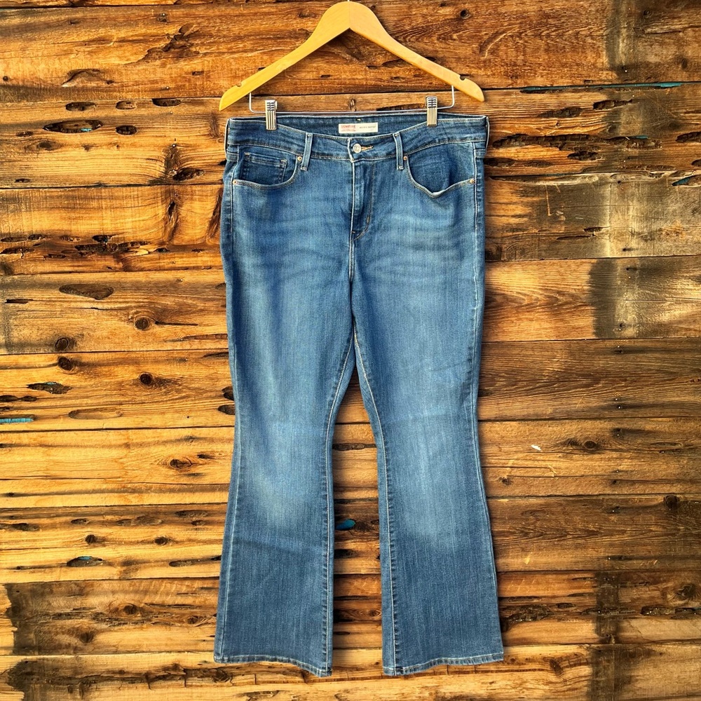 SIGNATURE BY LEVI STRAUSS | Dark Blue Women's Bootcut Jeans 14S